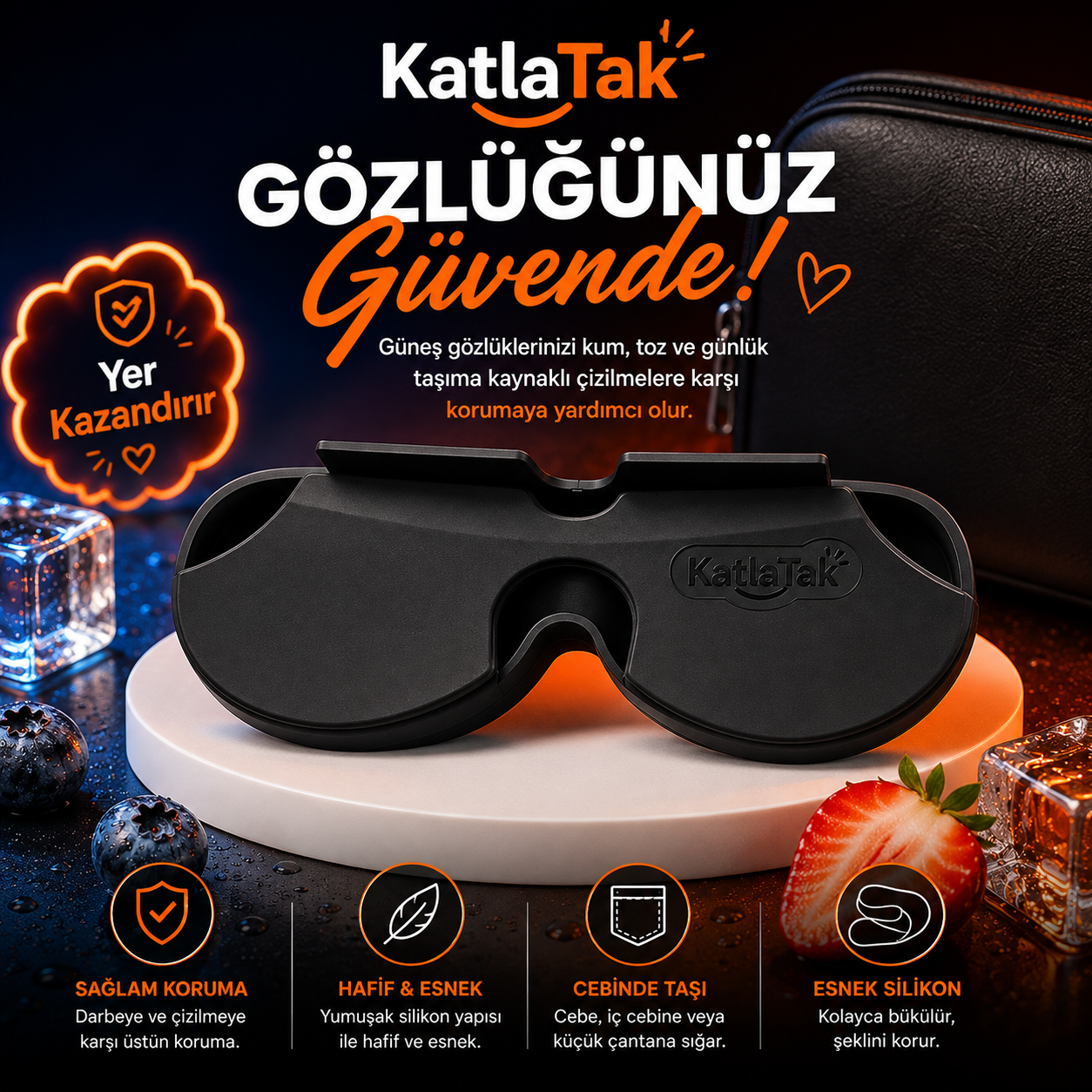 Mağazam Taşınabilir Gözlük Kılıfı