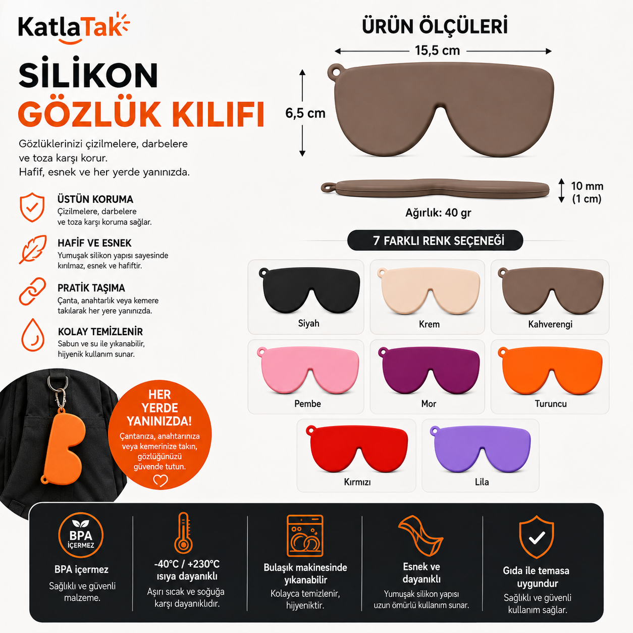 Mağazam Taşınabilir Gözlük Kılıfı